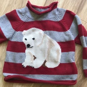 LL Bean polar bear sweater